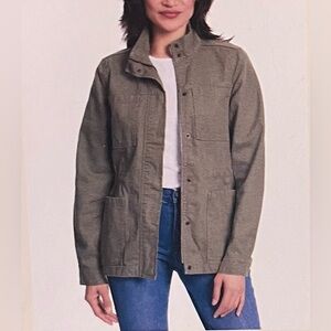 Vintage America Ladies' Anorak Jacket, Green Size Medium.